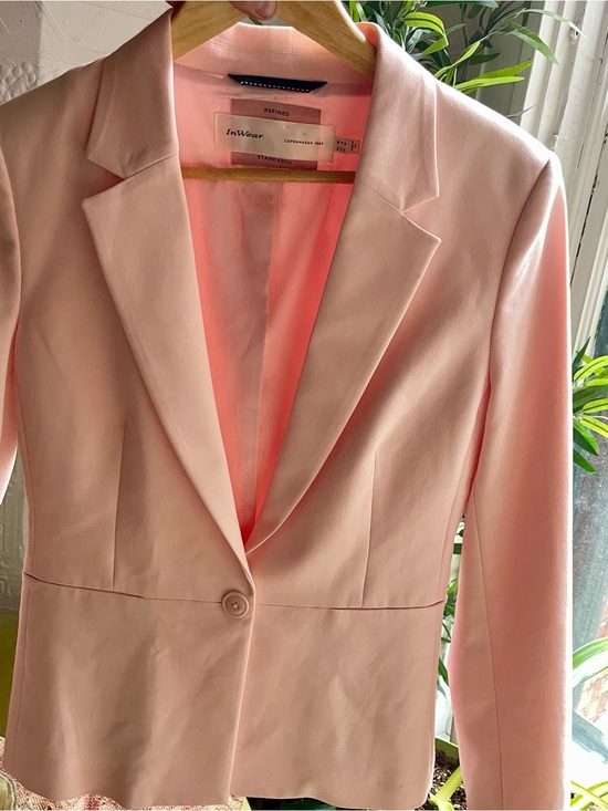 Inwear Jackets & Blazers - InWear 1969 Light Pink Single-Button Tailored Blazer